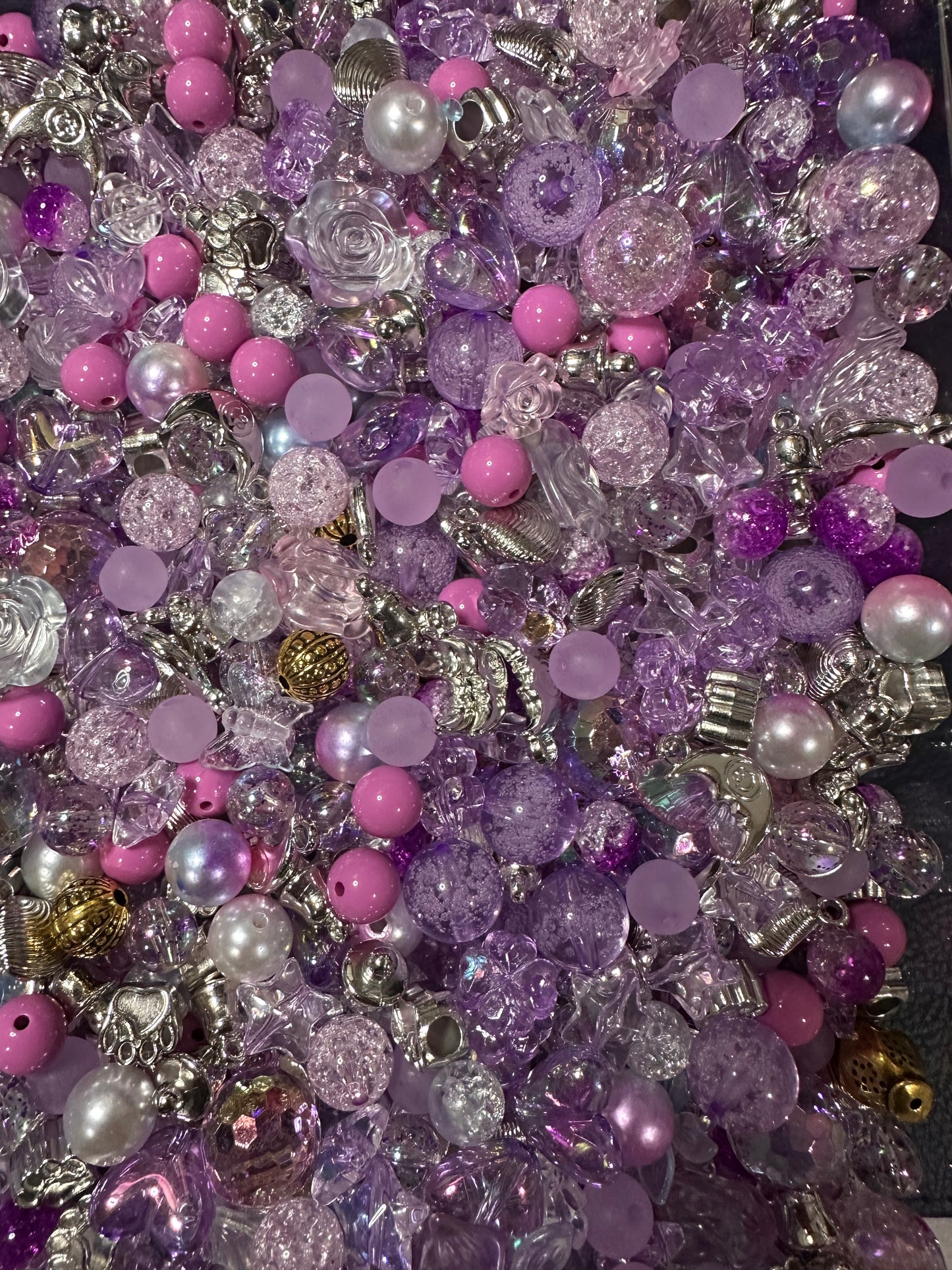 Acrylic Bead Mixes - PURPLE DELIGHT