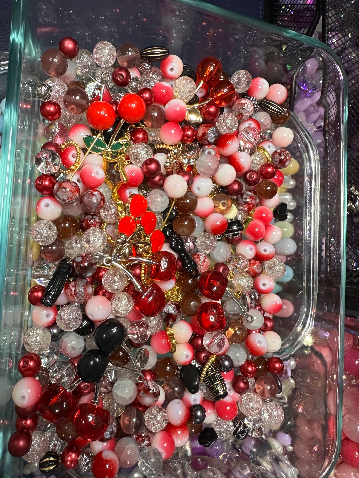 Glass Bead Mixes - Glass beads with Accessories