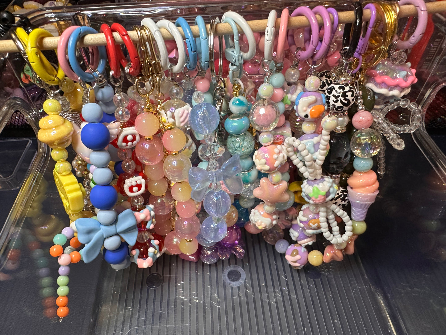 Grab Bags - Acrylic Bead Keychains, Glass Crystal Keychains & Bracelets